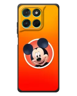 Чехол для Motorola Moto G77 с картинкой «Mickey в круге»