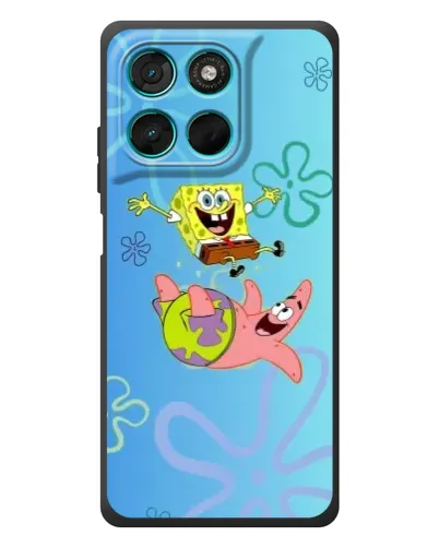 Чехол для Motorola Moto G77 с картинкой «Спанч Боб и Патрик» Чехол для Motorola Moto G77 с картинкой «Спанч Боб и Патрик»
