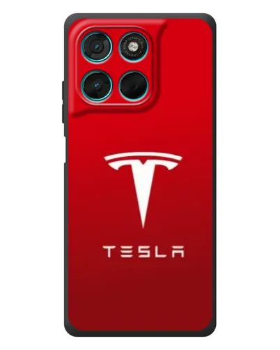 Чехол для Motorola Moto G77 с картинкой «Tesla Red Classic»