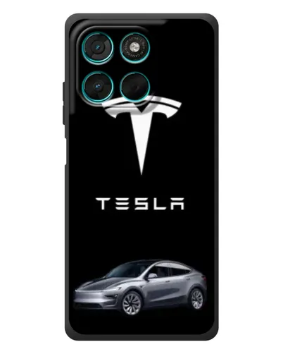 Чехол для Motorola Moto G77 с картинкой «Tesla Model Y»