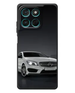 Чехол для Motorola Moto G77 с картинкой «Mercedes AMG GT Silver»