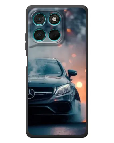 Чехол для Motorola Moto G77 с картинкой «Mercedes — ночной город» Чехол для Motorola Moto G77 с картинкой «Mercedes — ночной город»