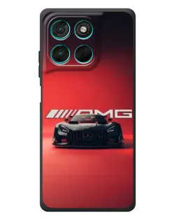 Чехол для Motorola Moto G77 с картинкой «Mercedes AMG — красная линия»