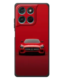 Чехол для Motorola Moto G77 с картинкой «Красный Mercedes AMG»
