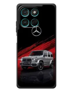 Чехол для Motorola Moto G77 с картинкой «Mercedes G-Class красный»
