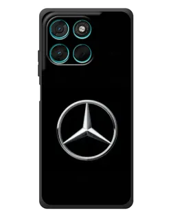 Чехол для Motorola Moto G77 с картинкой «Mercedes классический лого»