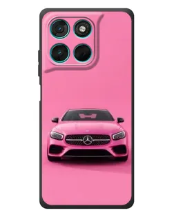 Чохол для Motorola Moto G77 з картинкою «Рожевий Mercedes AMG»