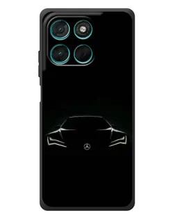 Чохол для Motorola Moto G77 з картинкою «Mercedes — силует авто»