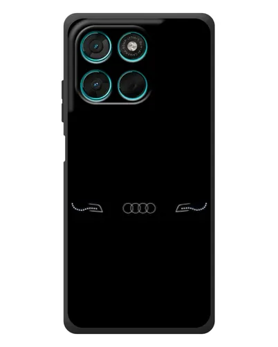 Чехол для Motorola Moto G77 с картинкой «Audi — световой подпись»