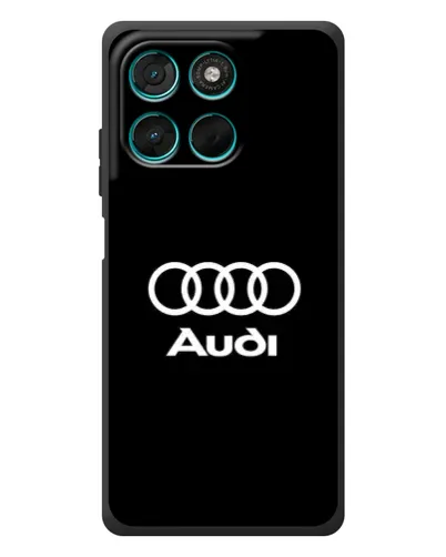 Чехол для Motorola Moto G77 с картинкой «Классическое лого Audi»