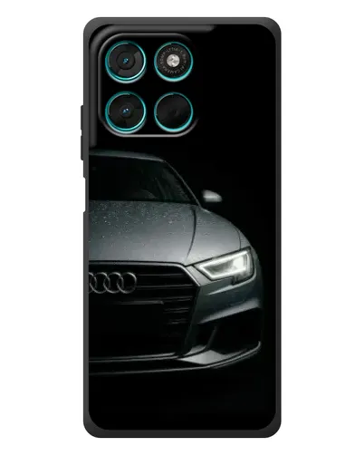 Чехол для Motorola Moto G77 с картинкой «Audi — детализация кузова»