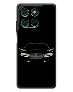 Чехол для Motorola Moto G77 с картинкой «Audi — ночной контур» Чехол для Motorola Moto G77 с картинкой «Audi — ночной контур»