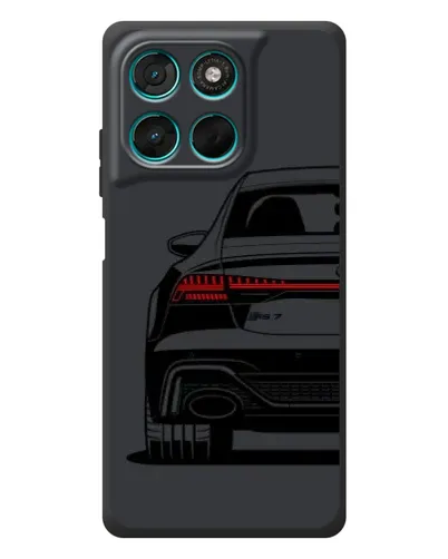 Чехол для Motorola Moto G77 с картинкой «Задняя часть Audi — арт»