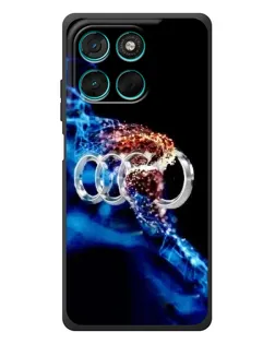 Чехол для Motorola Moto G77 с картинкой «Энергия лого Audi» Чехол для Motorola Moto G77 с картинкой «Энергия лого Audi»