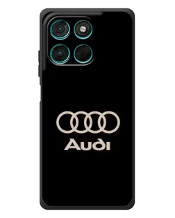 Чехол для Motorola Moto G77 с картинкой «Audi — золотой логотип» Чехол для Motorola Moto G77 с картинкой «Audi — золотой логотип»