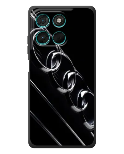 Чехол для Motorola Moto G77 с картинкой «Audi — абстрактные кольца»