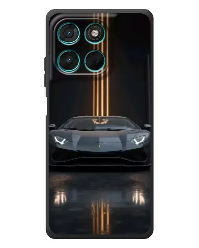 Чехол для Motorola Moto G77 с картинкой «Lamborghini золотые линии» Чехол для Motorola Moto G77 с картинкой «Lamborghini золотые линии»