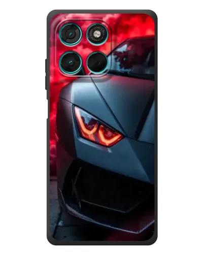 Чехол для Motorola Moto G77 с картинкой «Lamborghini красное сияние» Чехол для Motorola Moto G77 с картинкой «Lamborghini красное сияние»