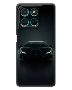 Чехол для Motorola Moto G77 с картинкой «Черный Lamborghini Aventador» Чехол для Motorola Moto G77 с картинкой «Черный Lamborghini Aventador»