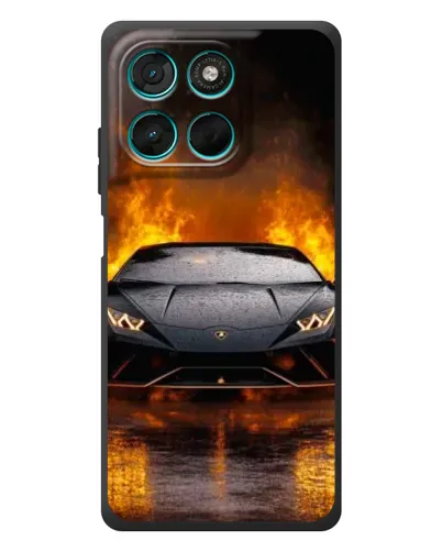 Чехол для Motorola Moto G77 с картинкой «Lamborghini в огне» Чехол для Motorola Moto G77 с картинкой «Lamborghini в огне»