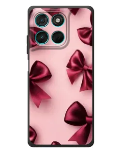 Чехол для Motorola Moto G77 с картинкой «Бордовый атлас»