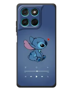 Чехол для Motorola Moto G77 с картинкой «Музыкальный Stitch»