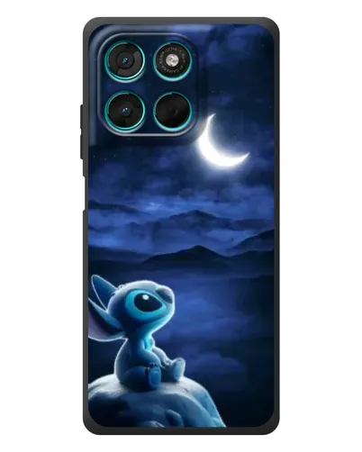 Чехол для Motorola Moto G77 с картинкой «Лунная ночь Стича» Чехол для Motorola Moto G77 с картинкой «Лунная ночь Стича»