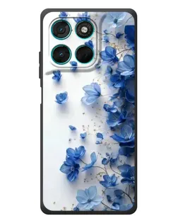 Чехол для Motorola Moto G77 с картинкой «Голубой цветочный каскад» Чехол для Motorola Moto G77 с картинкой «Голубой цветочный каскад»