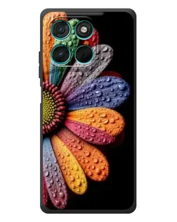 Чехол для Motorola Moto G77 с картинкой «Радужный цветок» Чехол для Motorola Moto G77 с картинкой «Радужный цветок»