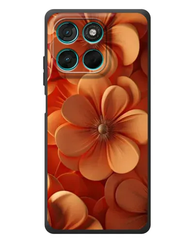 Чехол для Motorola Moto G77 с картинкой «Оранжевый макро цветок» Чехол для Motorola Moto G77 с картинкой «Оранжевый макро цветок»