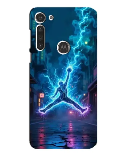 Чохол для Motorola MOTO G8 з картинкою «Jordan Gold Jumpman»