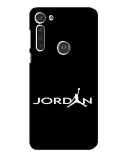 Чохол для Motorola MOTO G8 з картинкою «Jordan White Logo»