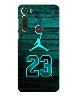 Чохол для Motorola MOTO G8 з картинкою «Jordan Cyan 23»