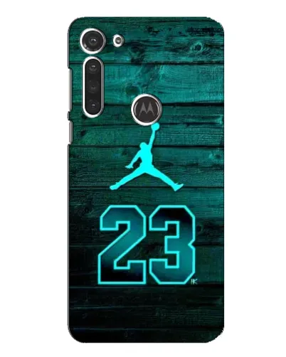Чохол для Motorola MOTO G8 з картинкою «Jordan Cyan 23»