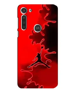 Чохол для Motorola MOTO G8 з картинкою «Jordan Red Smoke»