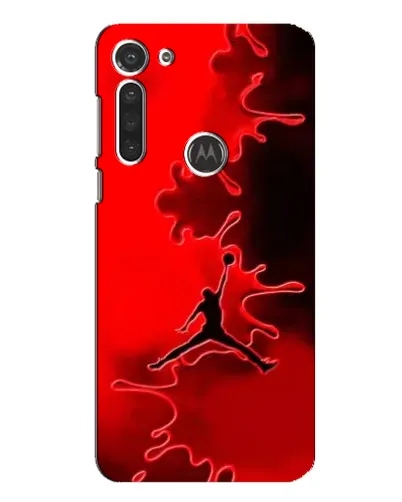 Чохол для Motorola MOTO G8 з картинкою «Jordan Red Smoke»