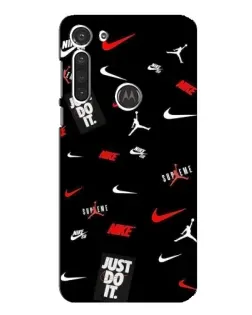 Чохол для Motorola MOTO G8 з картинкою «Nike Mix Pattern»