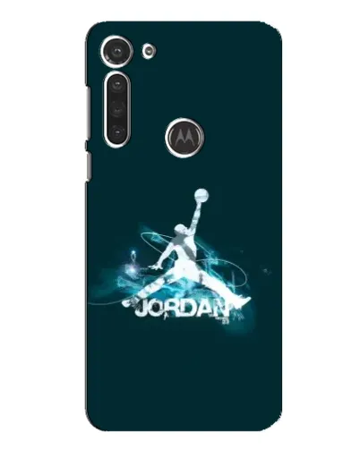 Чохол для Motorola MOTO G8 з картинкою «Jordan Blue Fire»
