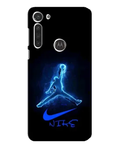 Чохол для Motorola MOTO G8 з картинкою «Jordan Neon Blue»