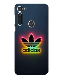 Чохол для Motorola MOTO G8 з картинкою «Неоновий Adidas»