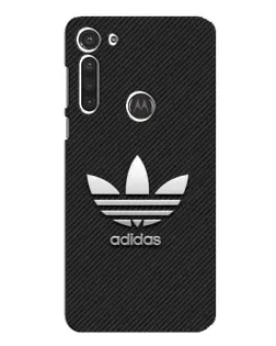Чохол для Motorola MOTO G8 з картинкою «Adidas Карбонова текстура»