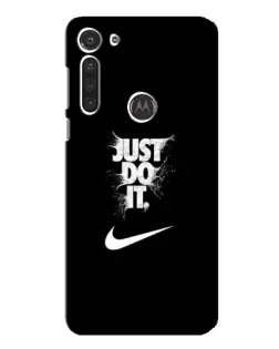 Чехол для Motorola MOTO G8 с картинкой «Текстовый принт Nike»