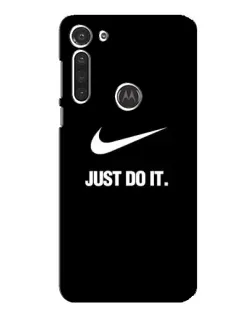 Чехол для Motorola MOTO G8 с картинкой «Классический принт Nike»