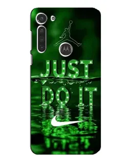Чехол для Motorola MOTO G8 с картинкой «Зеленый неоновый Nike»