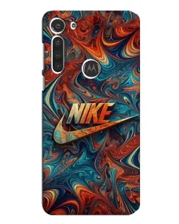 Чехол для Motorola MOTO G8 с картинкой «Nike в абстракции»