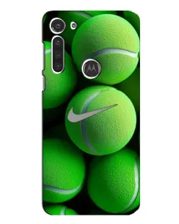 Чехол для Motorola MOTO G8 с картинкой «Теннисные мячи Найк»