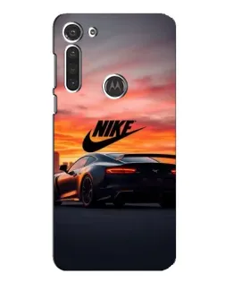 Чехол для Motorola MOTO G8 с картинкой «Nike и суперкар»