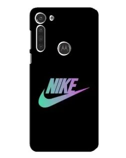 Чехол для Motorola MOTO G8 с картинкой «Nike — городская ночь»