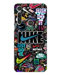 Чохол для Motorola MOTO G8 з картинкою «Яскравий колаж Nike»