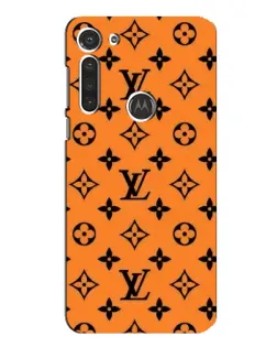 Чохол для Motorola MOTO G8 з картинкою «Помаранчевий стиль LV»